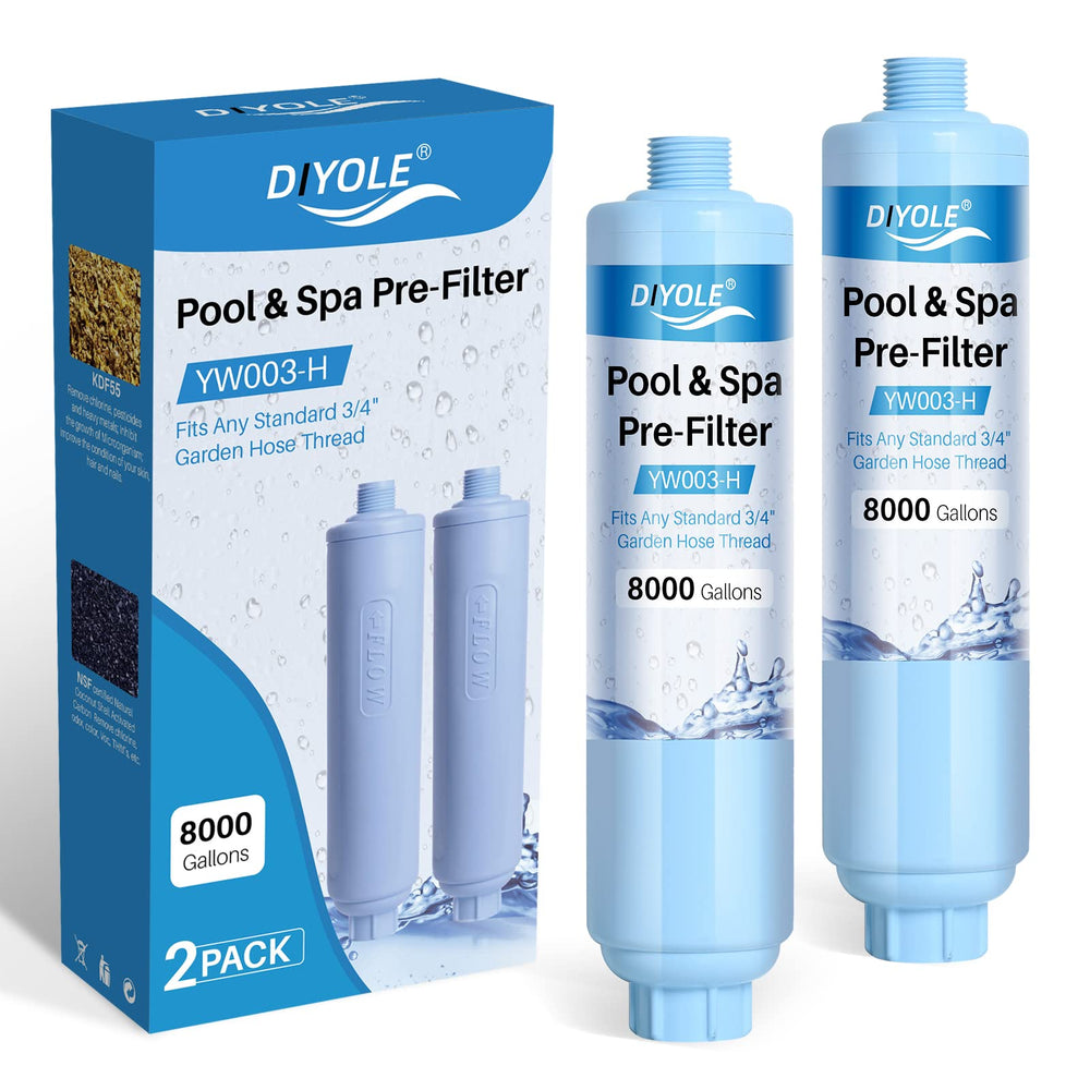DIYOLE front view of filter shows compact design and easy connection benefit