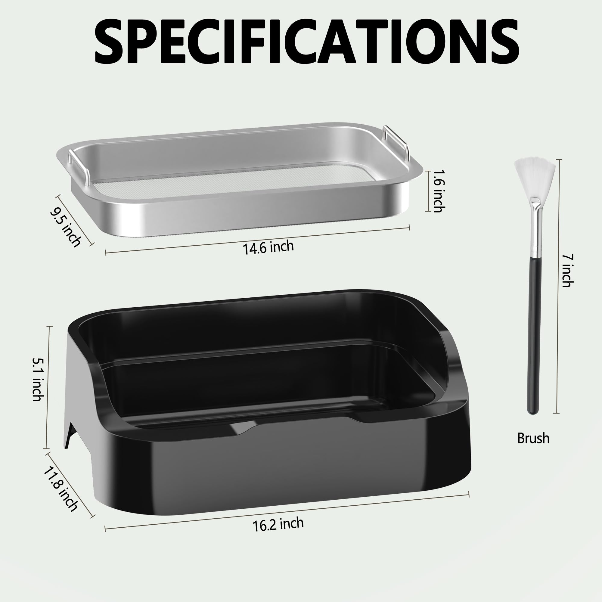 DIYPOP high-wall anti-spill tray edge keeping materials contained