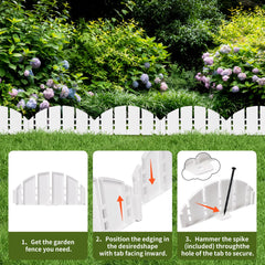 DJKFAEK installed curved garden border creating tidy flower bed edge