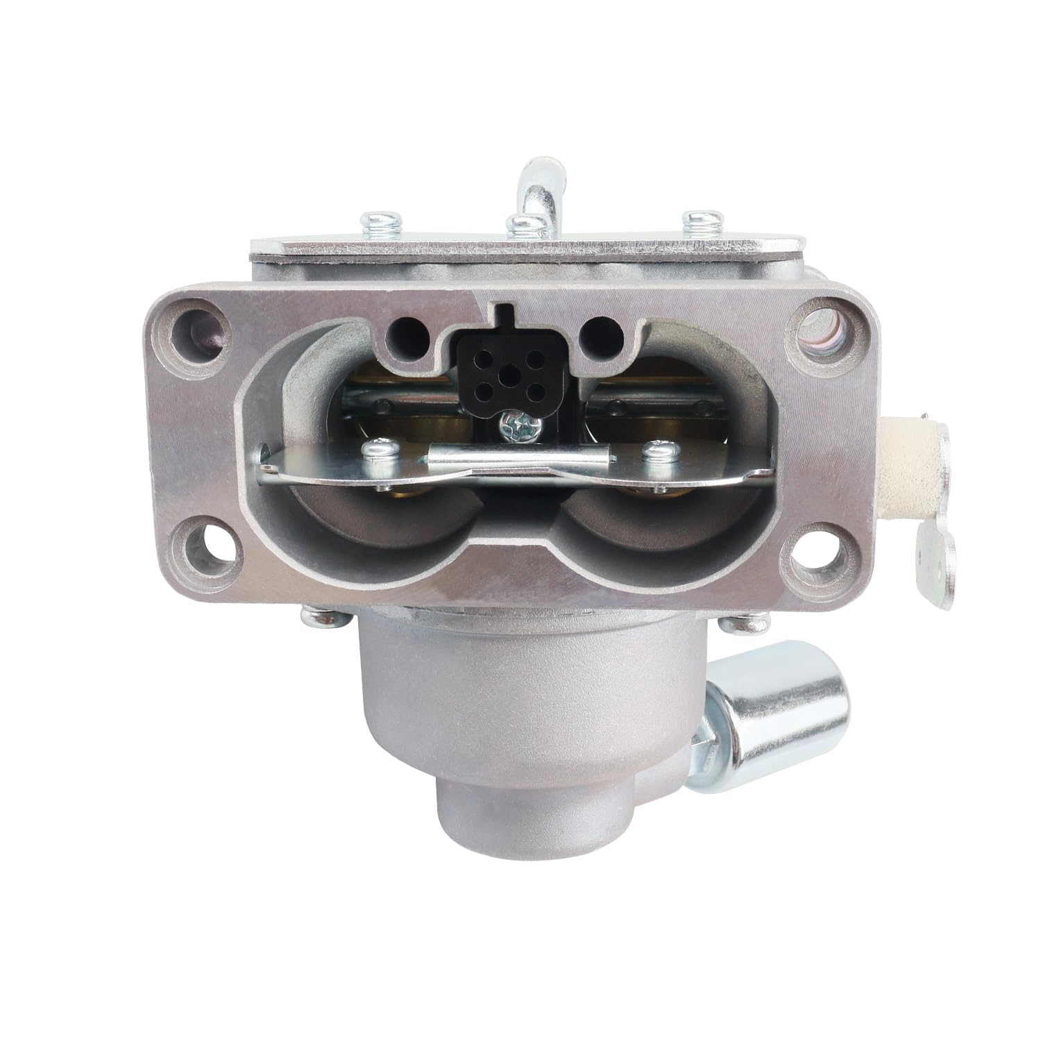 DKIIGAME carburetor top detail highlighting throttle linkage precision