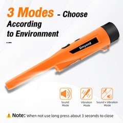 Dmyond pinpointer LED indicator close-up helping quick distance assessment