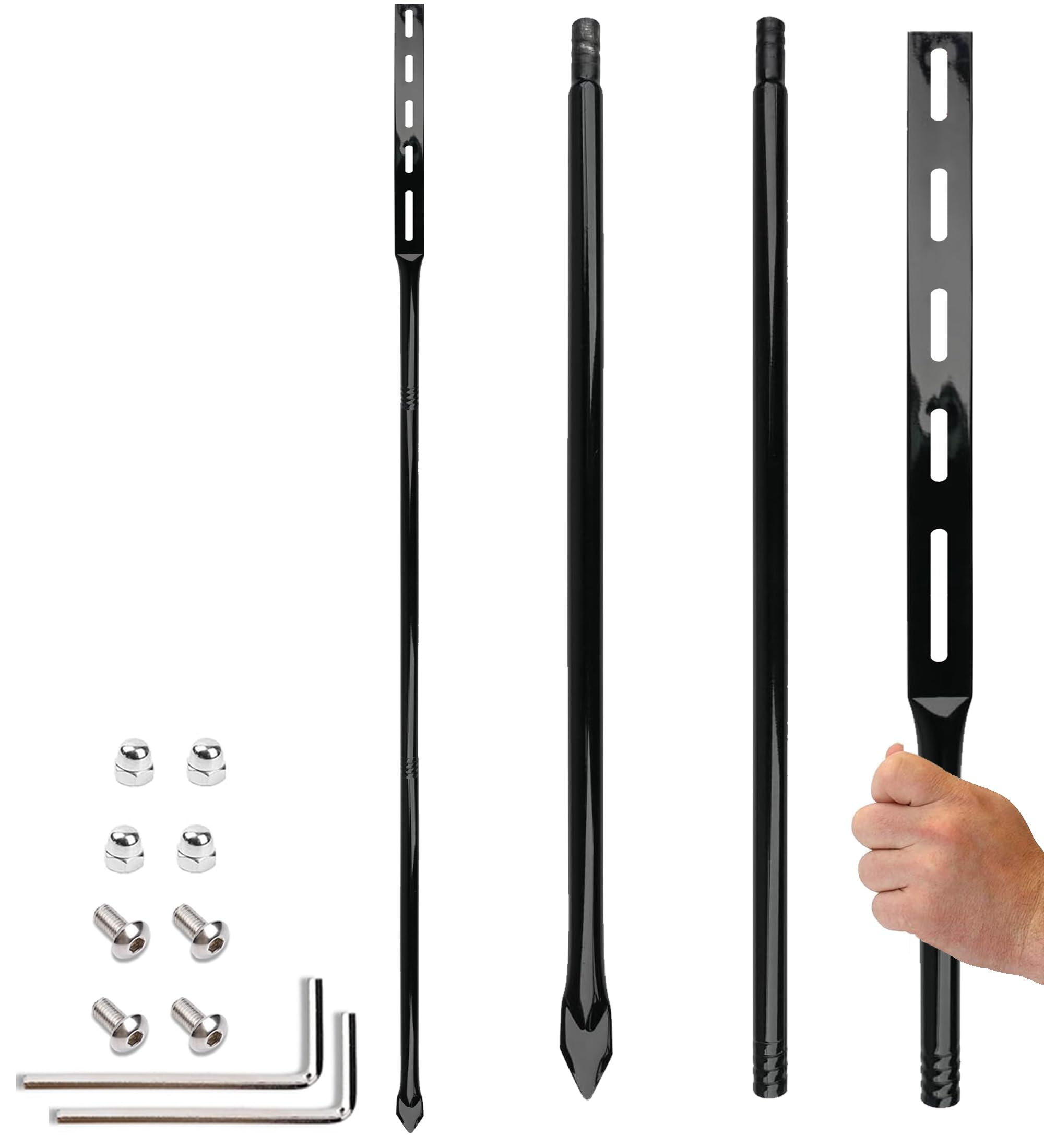 Dmytop close-up of pre-drilled hole pattern showing versatile mounting options and secure fit