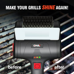 DNA MOTORING detachable brush head removed for easy cleaning and quick maintenance