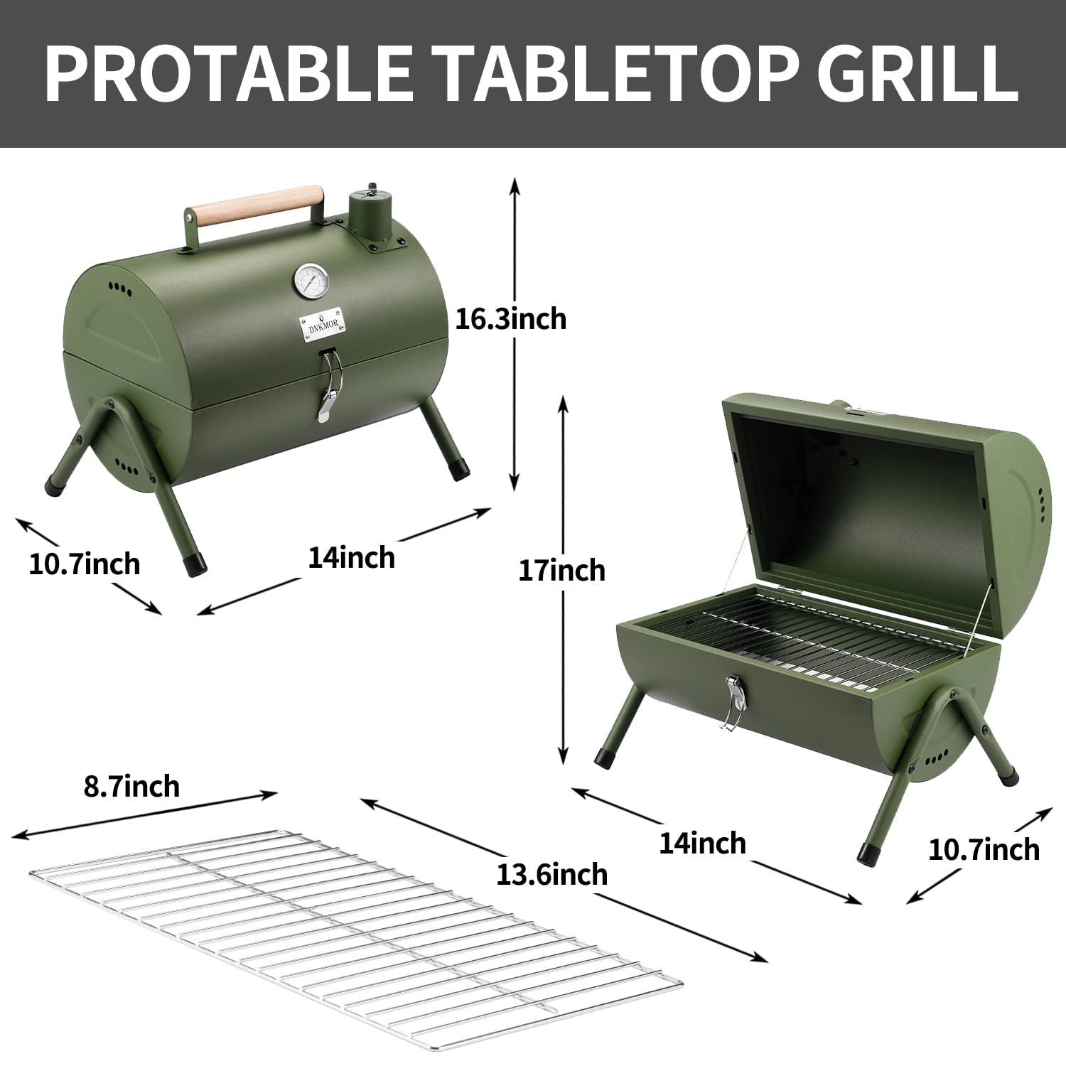 DNKMOR size comparison with hands demonstrating compact portability benefit