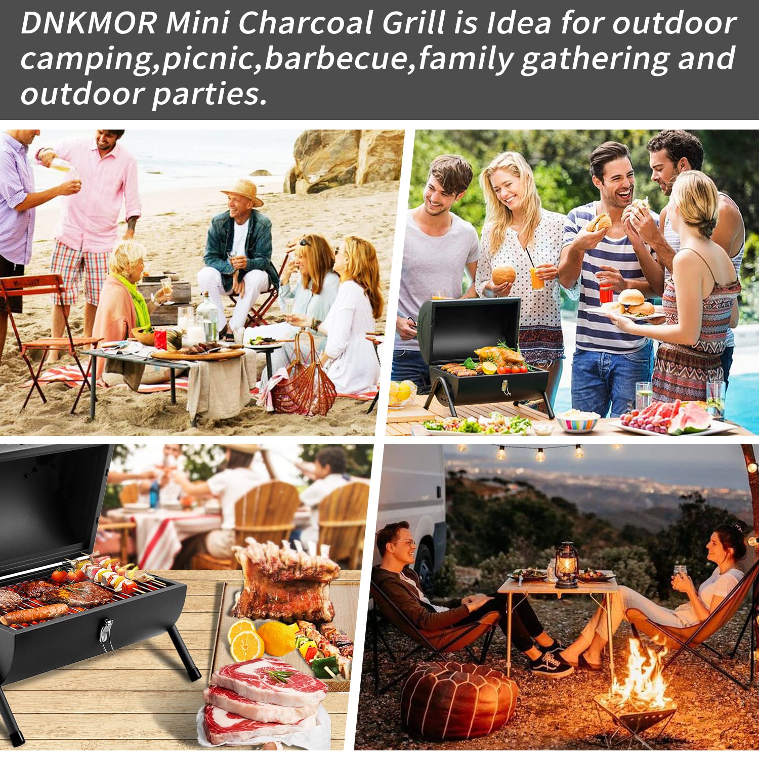 DNKMOR built-in thermometer close-up for quick temperature checks while cooking