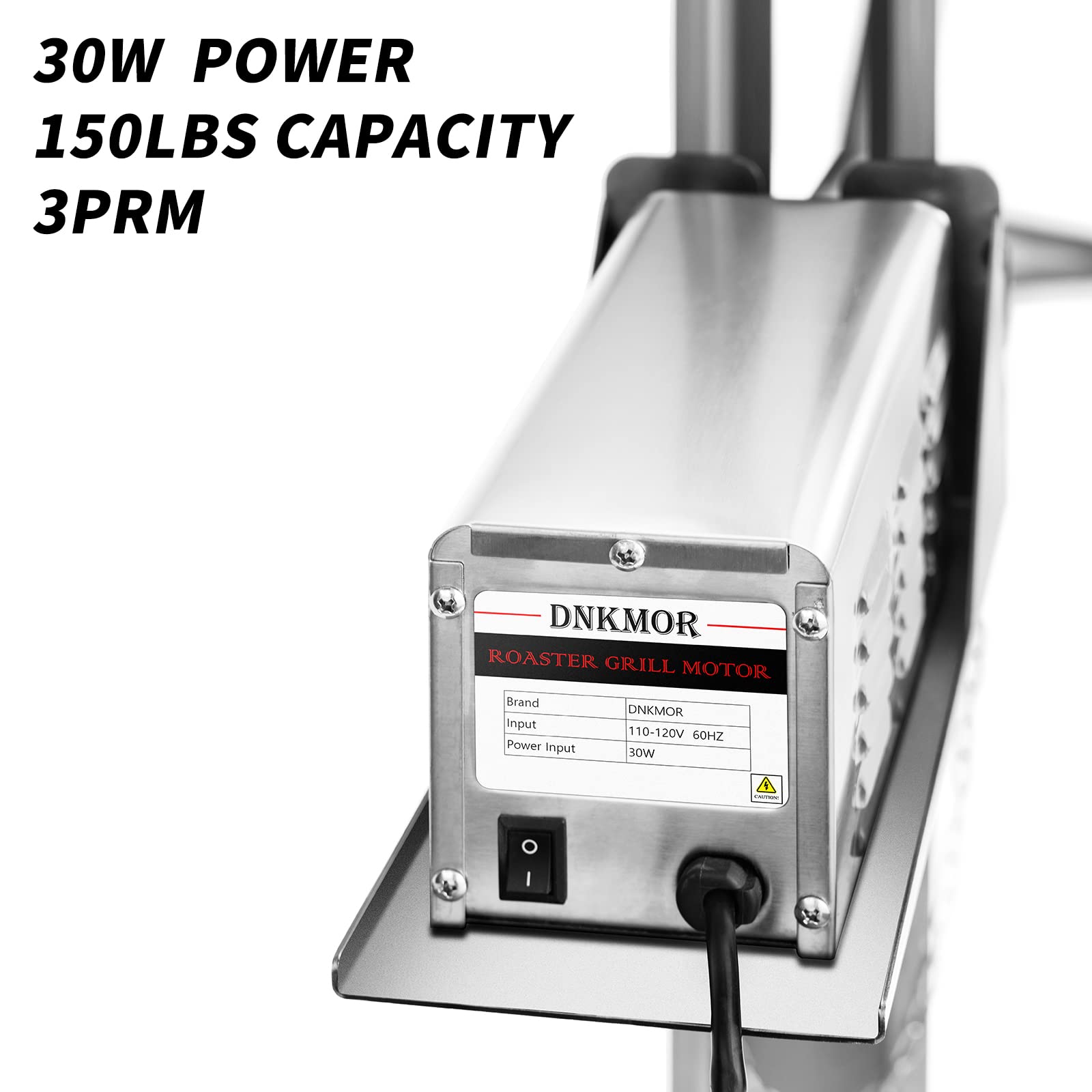 DNKMOR tripod with four height settings demonstrating adjustable spit height