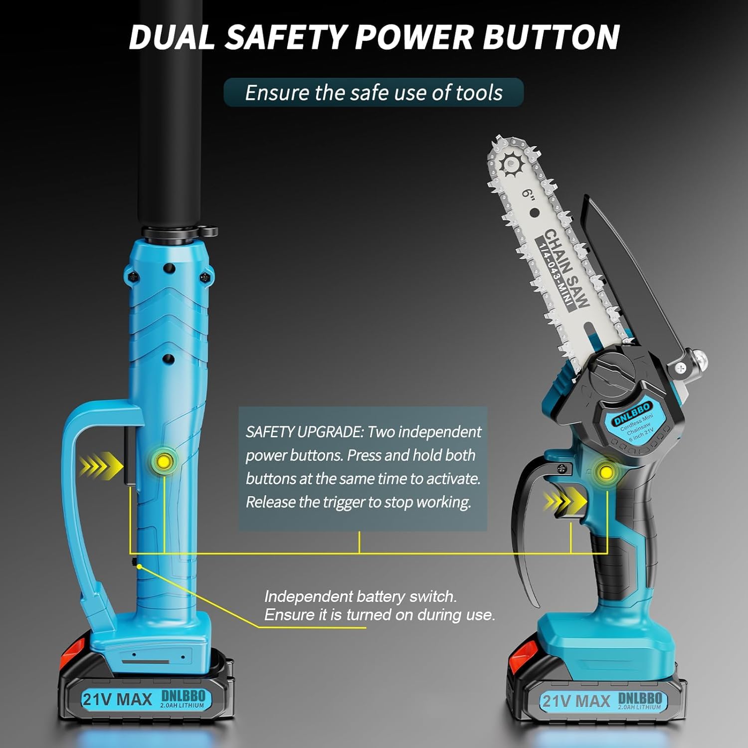 DNLBBO automatic oiling system detail ensuring smoother chain performance