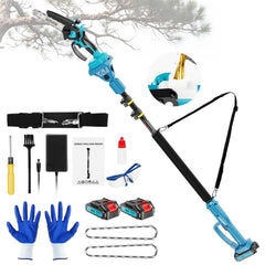 DNLBBO front view of 2-in-1 pole saw showing compact design and versatility