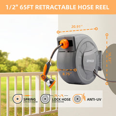 DNYKER fully extended 65ft hose demonstrating long reach advantage