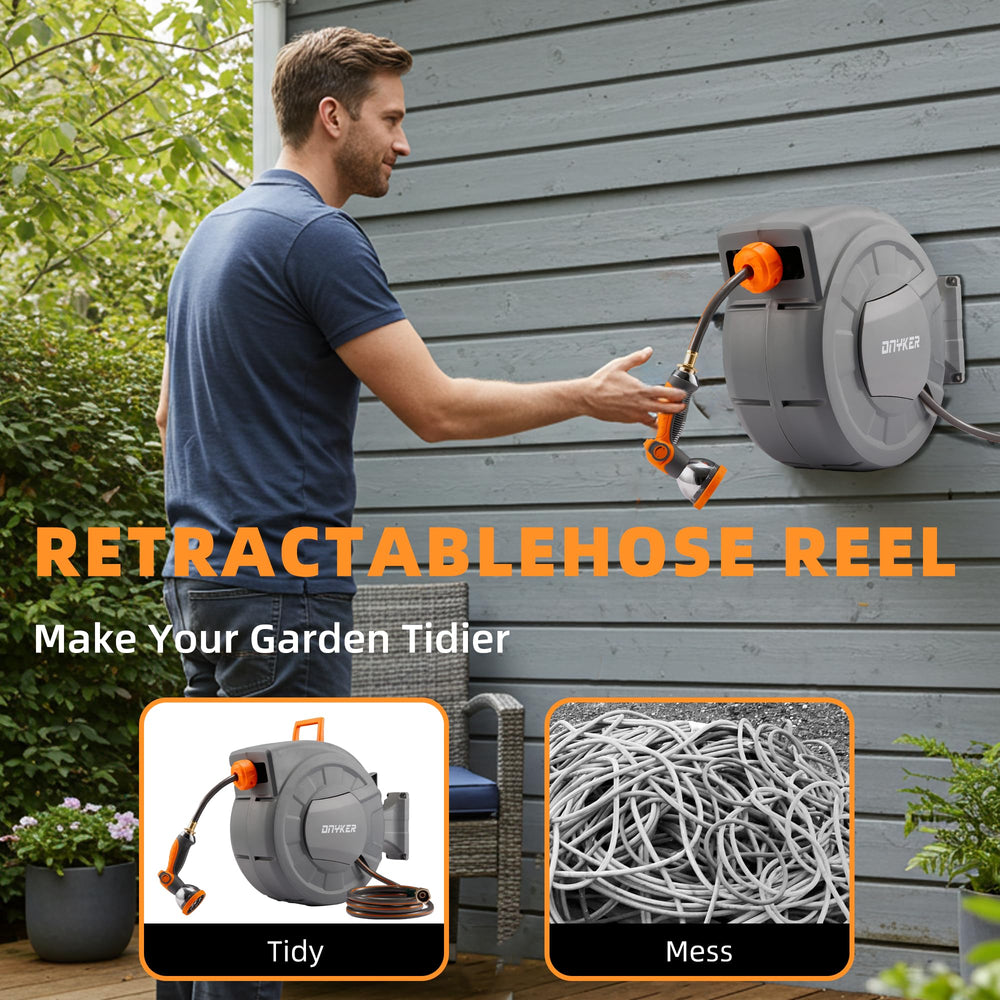 DNYKER slow auto-rewind action preventing sudden snap-back damage