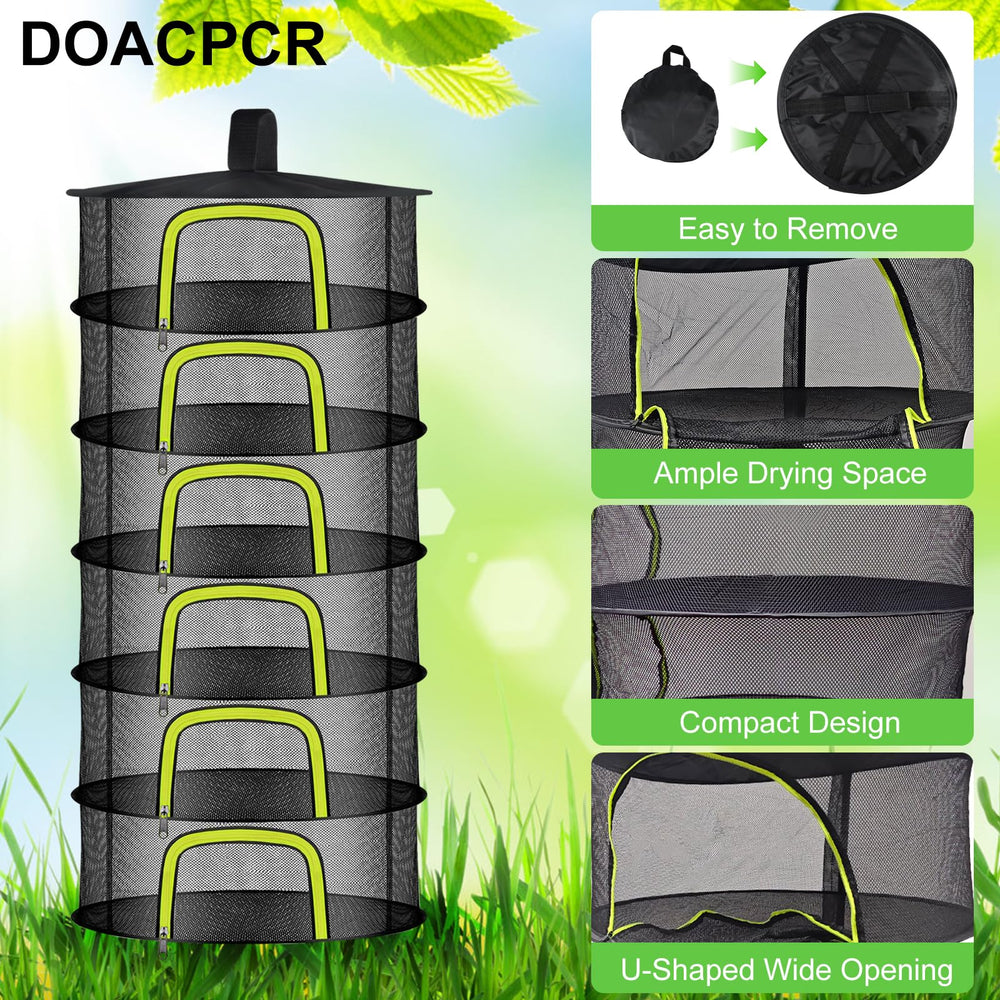 Doacpcr loaded with herbs demonstrating organized drying and protection