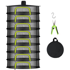 Doacpcr front view of hanging drying rack showing full capacity and space savings