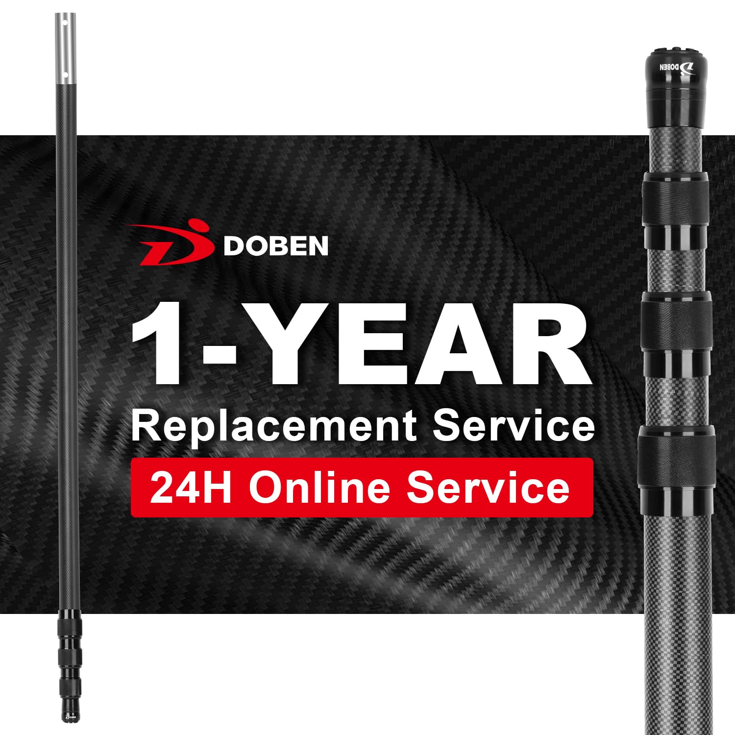 DOBEN threaded 1-1/4-inch connection port detail for universal tool compatibility