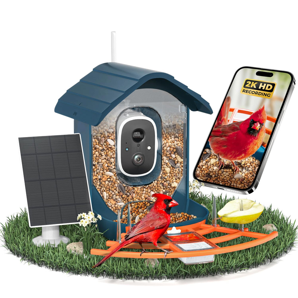 DOCOON front view showing feeder and camera for easy monitoring