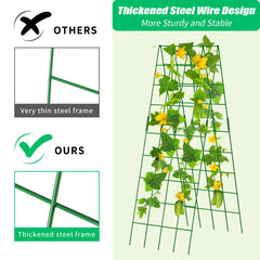 DoCred trellis folded flat for compact storage to save shed space