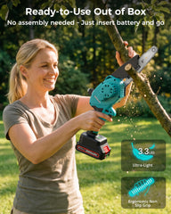DocSmart dual batteries and charger showing cordless portability and extended runtime