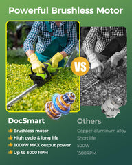 DocSmart twin 2000mAh battery pack with LED indicators for reliable runtime
