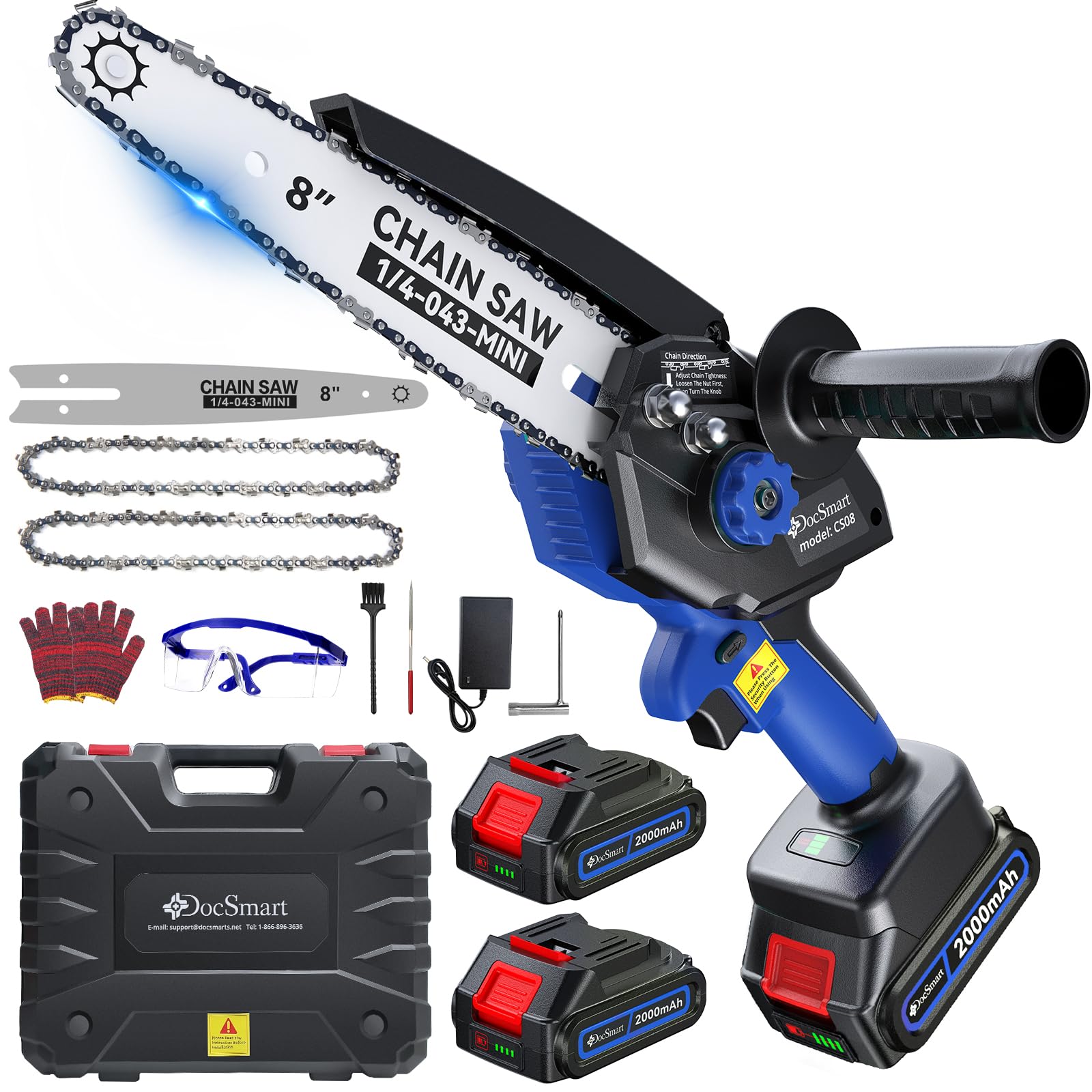 DocSmart front view showing compact saw and ready-to-cut portability