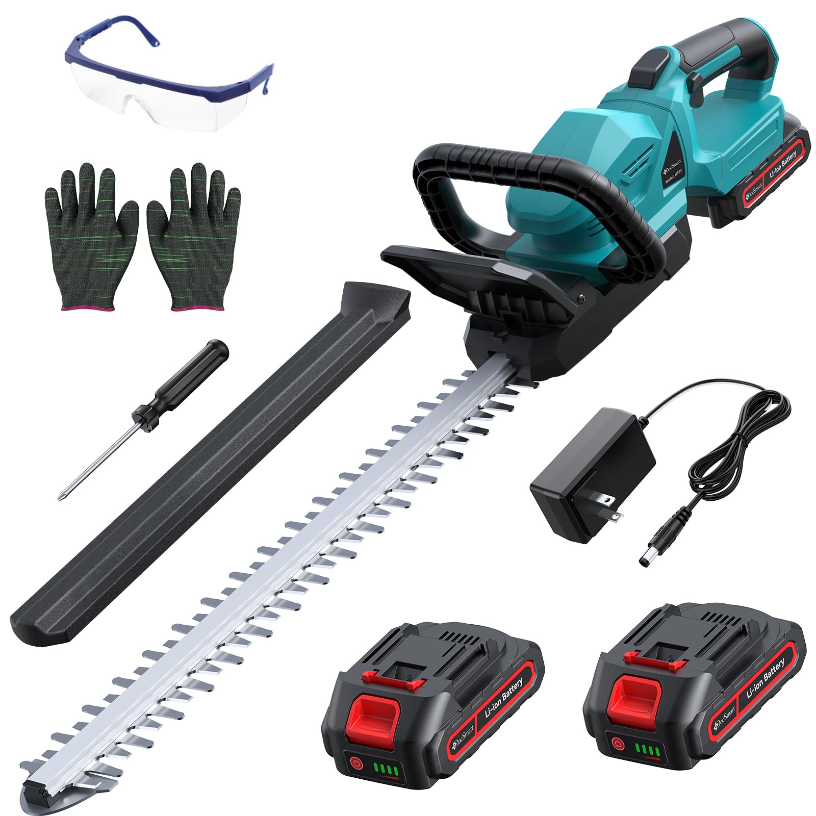 DocSmart front view of 22-inch trimmer highlighting compact design and reach