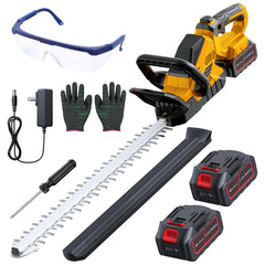 DocSmart front view of hedge trimmer showing ergonomic grip and controls for comfortable use