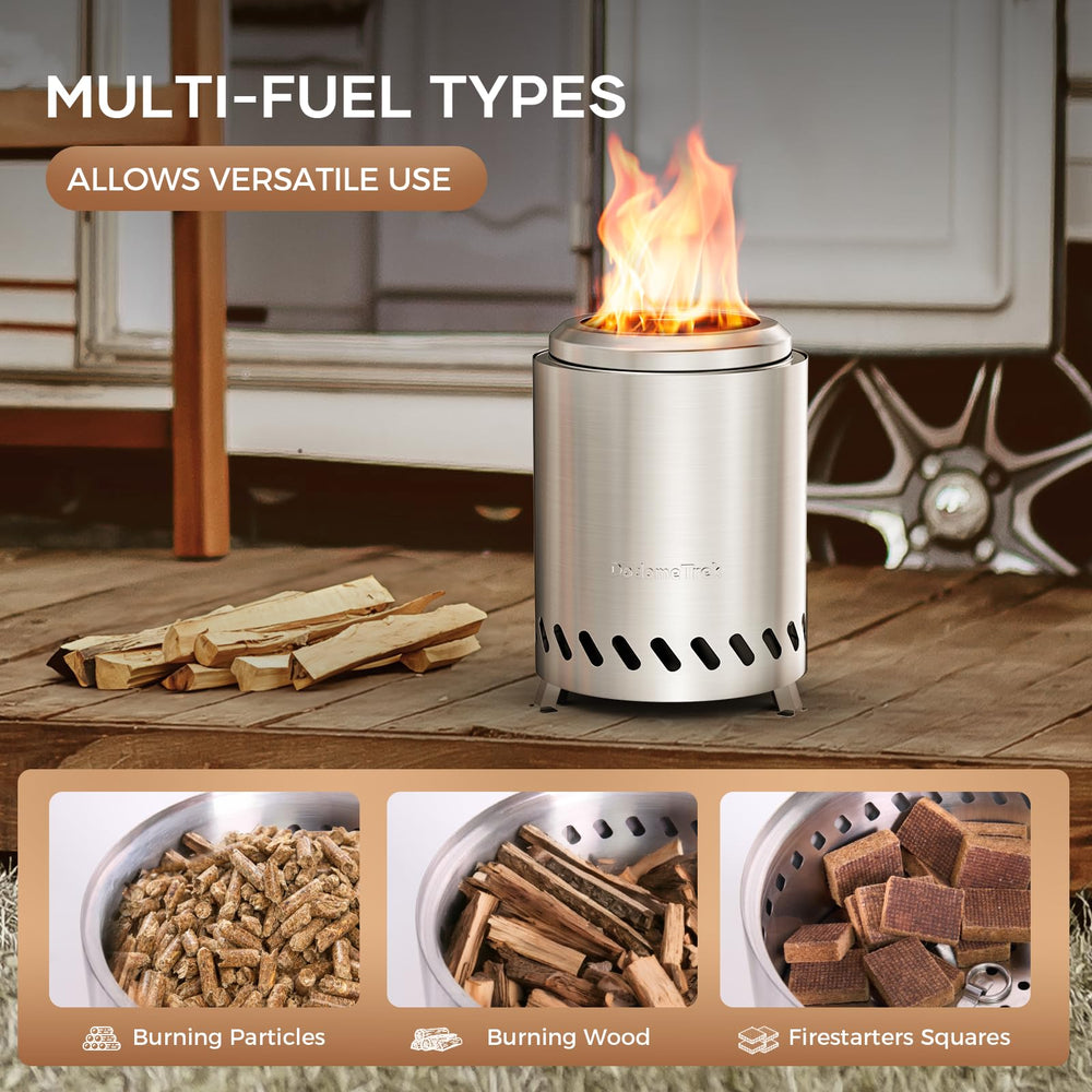 Dodometrek removable ash pan and base plate for quick cleaning convenience
