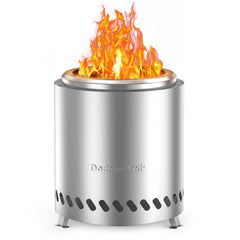 Dodometrek front view of tabletop firepit showing compact warmth