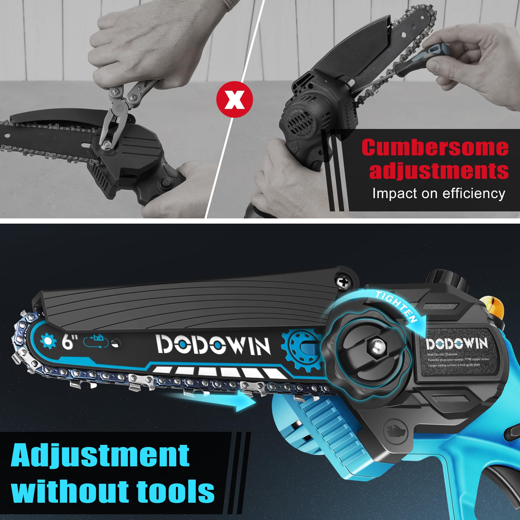 dodowin size comparison with hand showing lightweight 2.5 lb portability