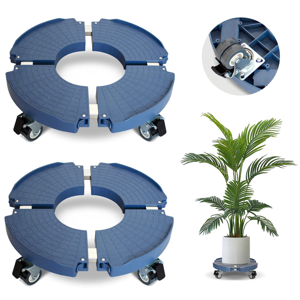 DOFIMATE front view assembled plant caddy showing compact support and mobility