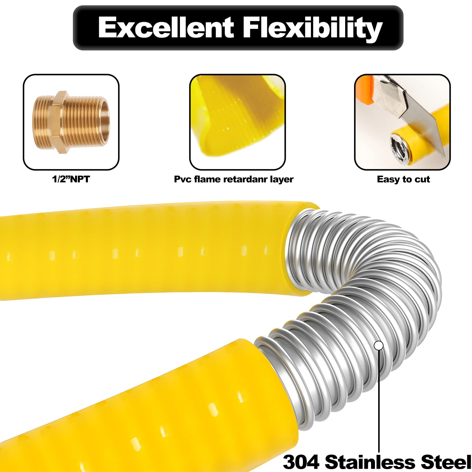 Dogetgd corrugated stainless steel closeup showing durability and flexibility