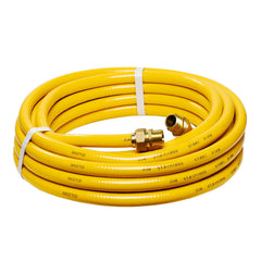 Dogetgd front view of 70ft CSST gas line showing full coil and jacket for easy routing