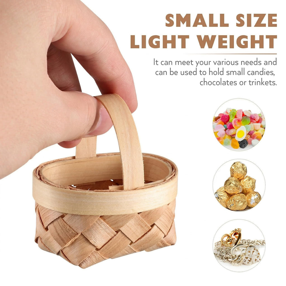 DOITOOL mini baskets filled with candy showing practical favor use