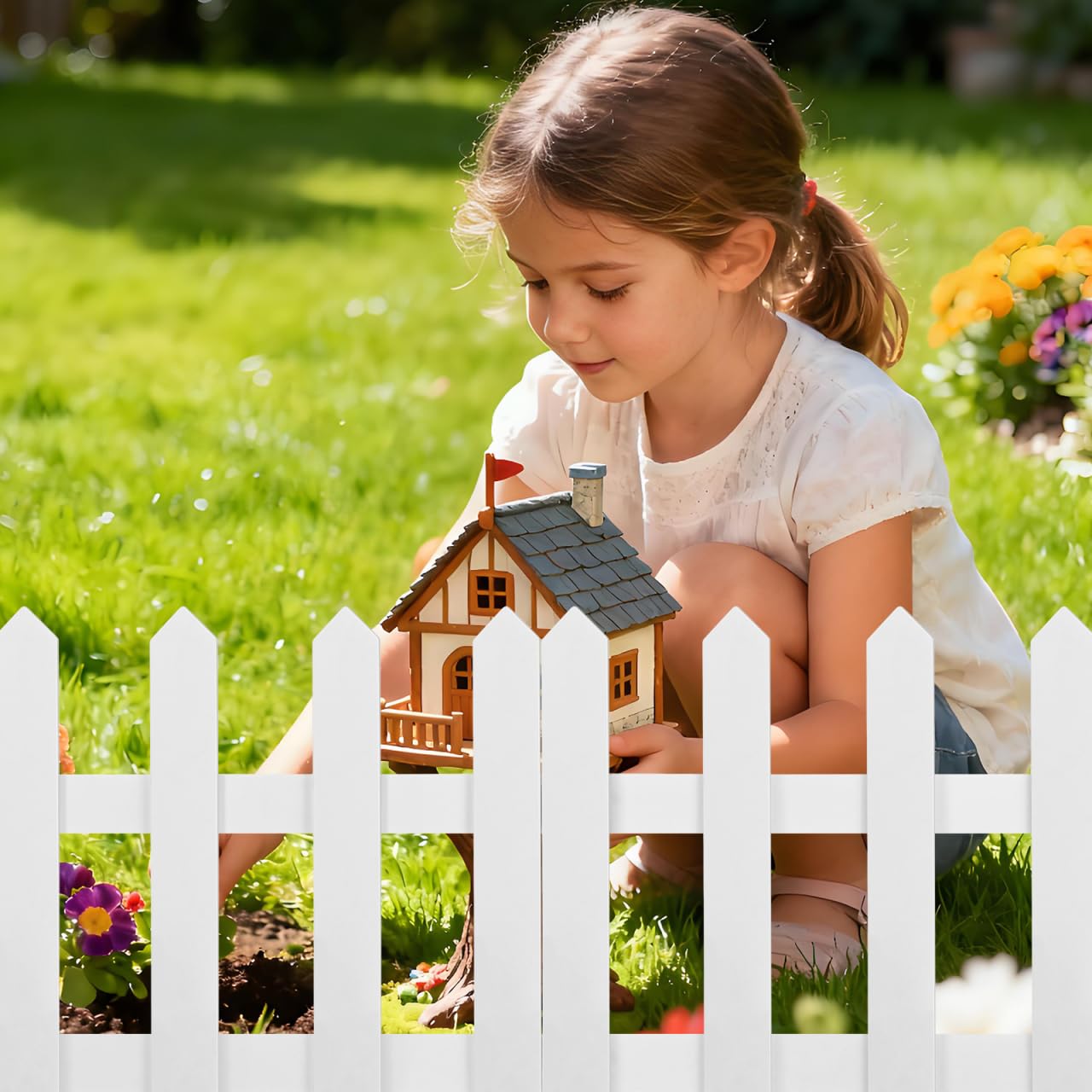 DOITOOL folded fence flat for storage saving space in shed or garage