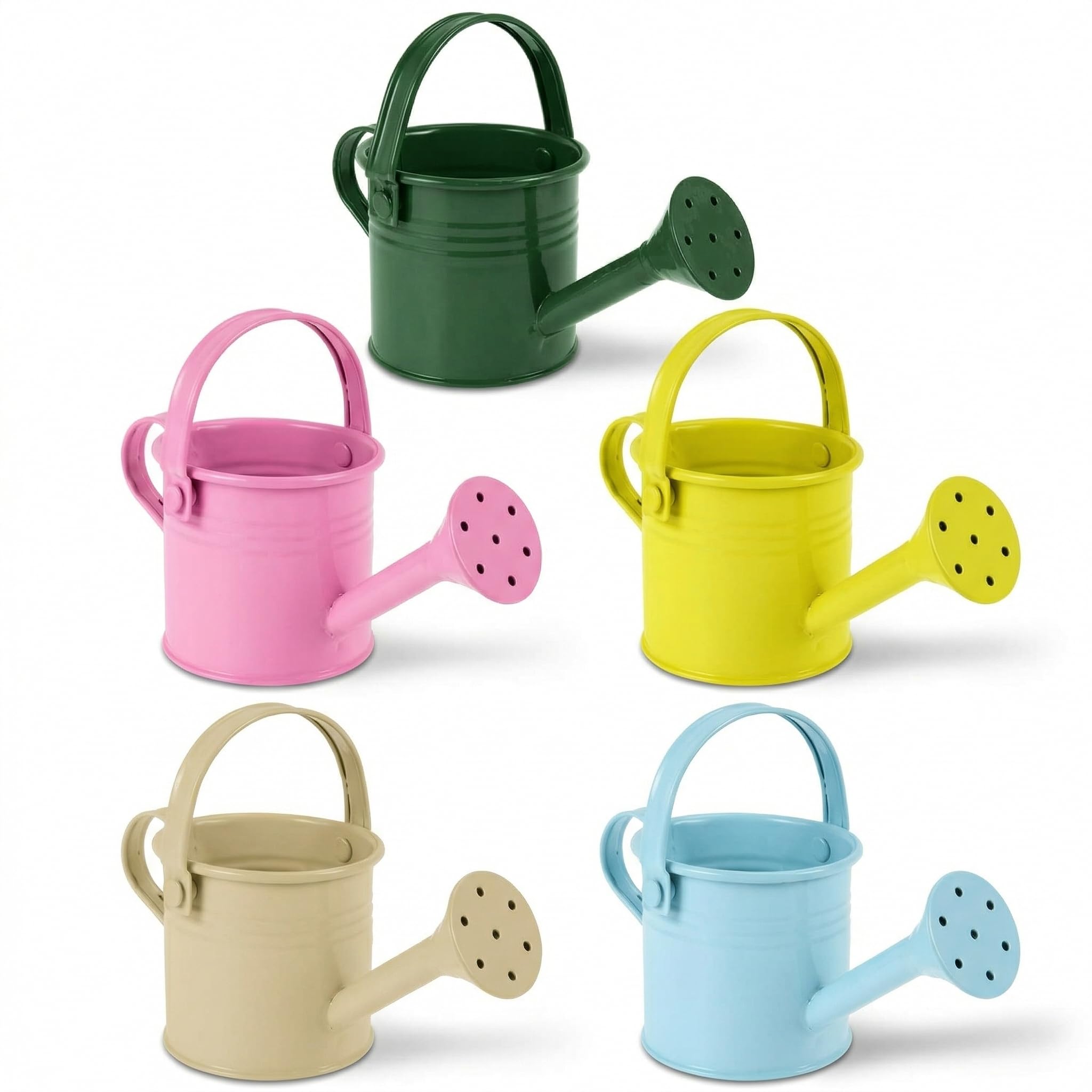 DOITOOL front group view showing five colorful cans for easy kid gardening