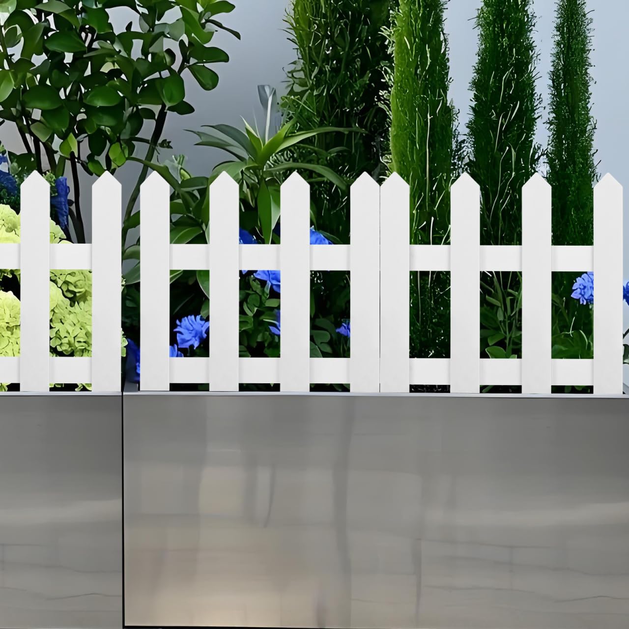 DOITOOL lifestyle yard installation outlining garden beds for tidy landscaping