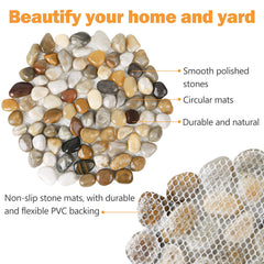 dojobkinb hand beside stone for scale showing 10 inch hexagon size and proportion