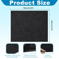 Dojomadf close-up felt surface highlighting cushioning comfort and absorbency