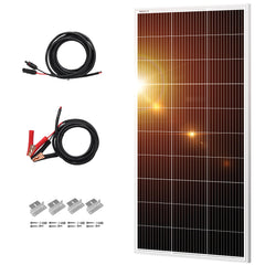 DOKIO 200W panel front view showing full module and frame benefit durability