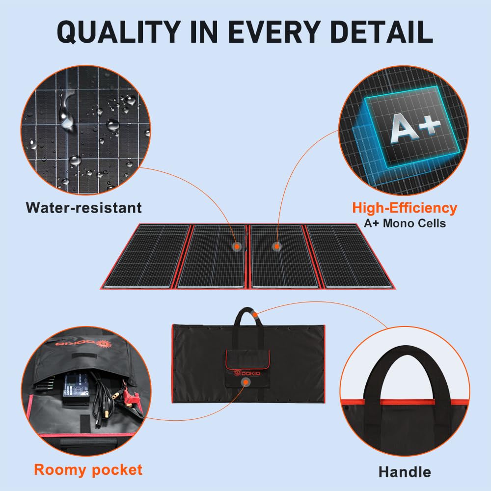 DOKIO separate PWM controller and connectors providing safe battery protection