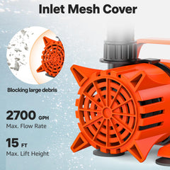 DOKO 180° outlet rotated to demonstrate directional water control benefit
