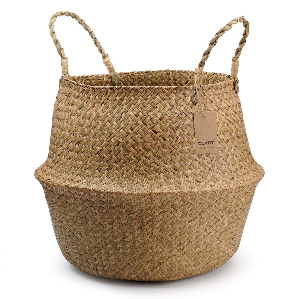 DOKOT front view plant basket showing natural look and versatile use