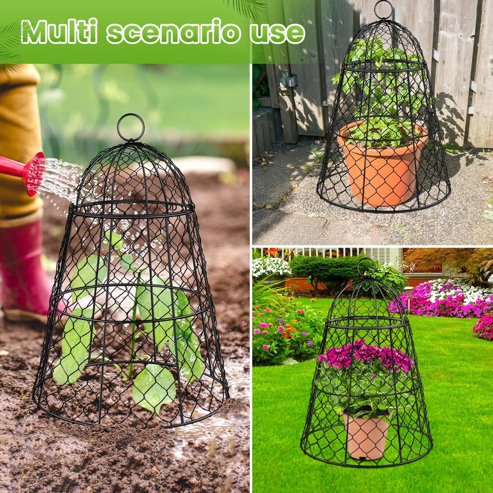 Doksving U-shaped stakes anchored in soil providing wind-resistant stability