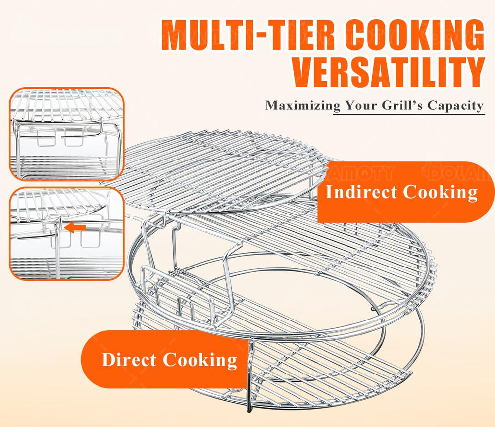 DOLAMOTY gift box open with rack kit, ideal present for Green Egg owners
