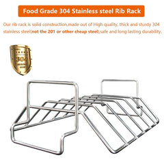 DOLAMOTY rack supporting a whole turkey showing secure poultry fit