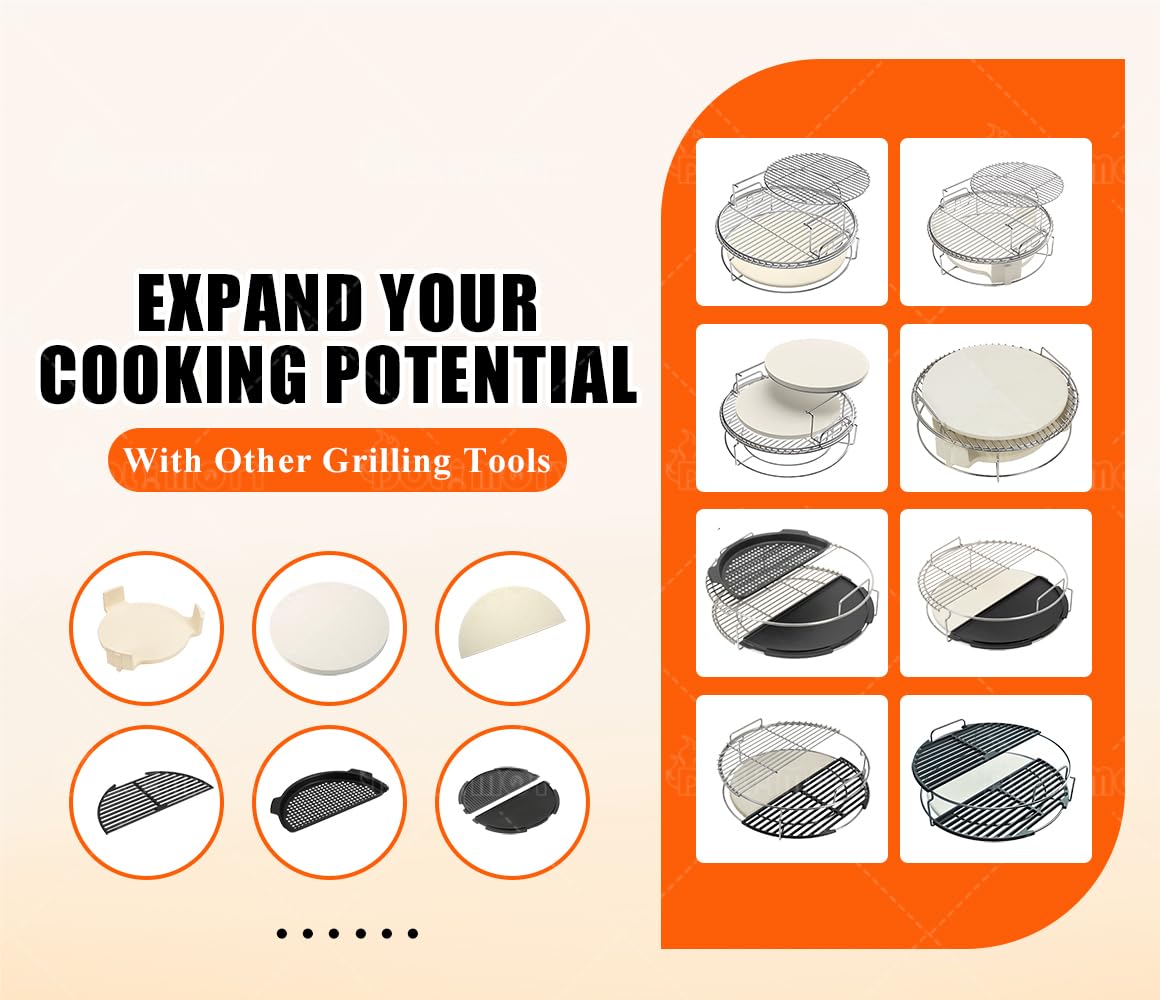 DOLAMOTY rack next to kitchen utensils illustrating size and scale benefit