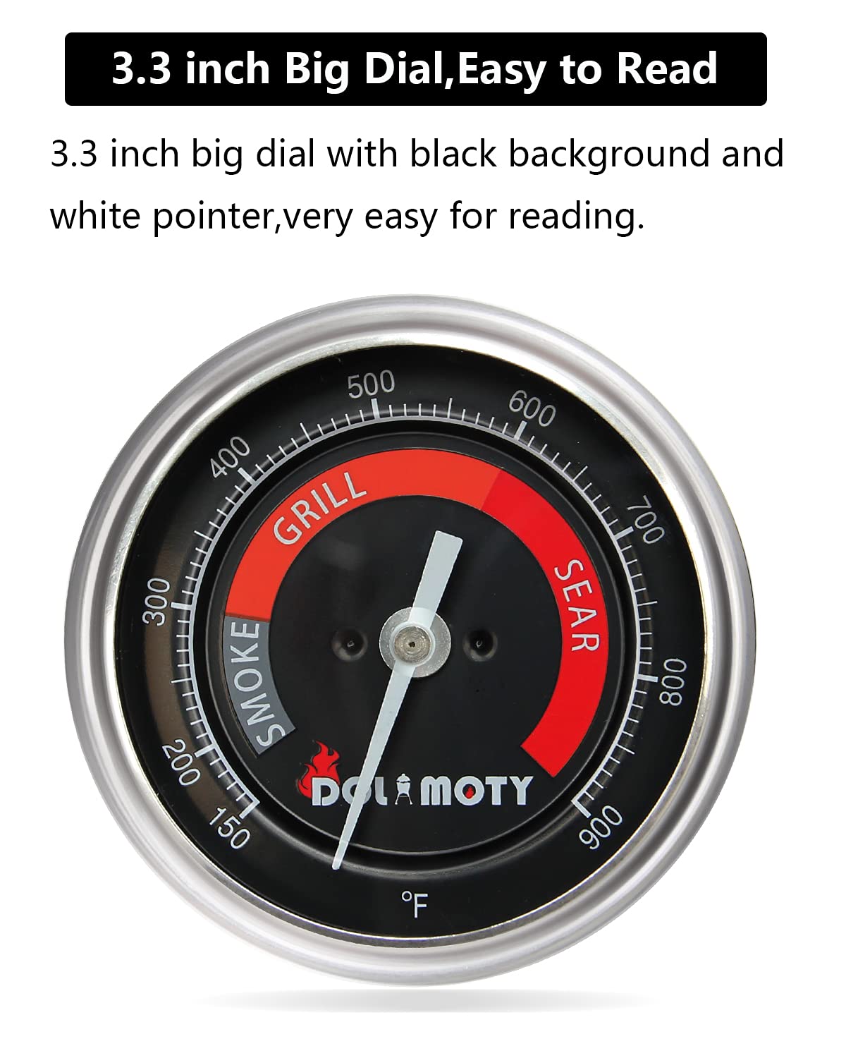 DOLAMOTY stainless-steel probe closeup shows durable fast response