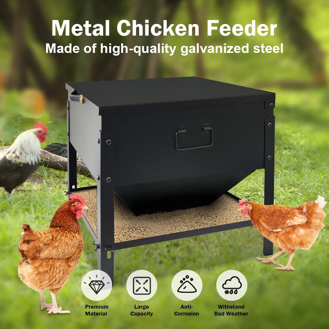 DOLEMODUO adjustable trough detail for tailored bird access and less spillage