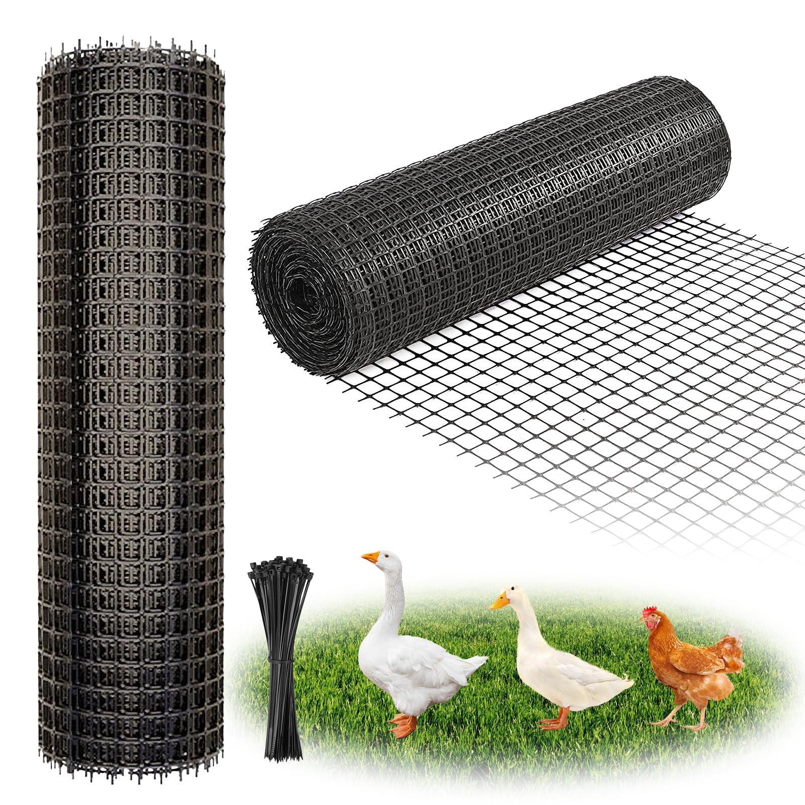 DOLEMODUO front view of 20x50 feet fence roll showing compact packaging and length benefit