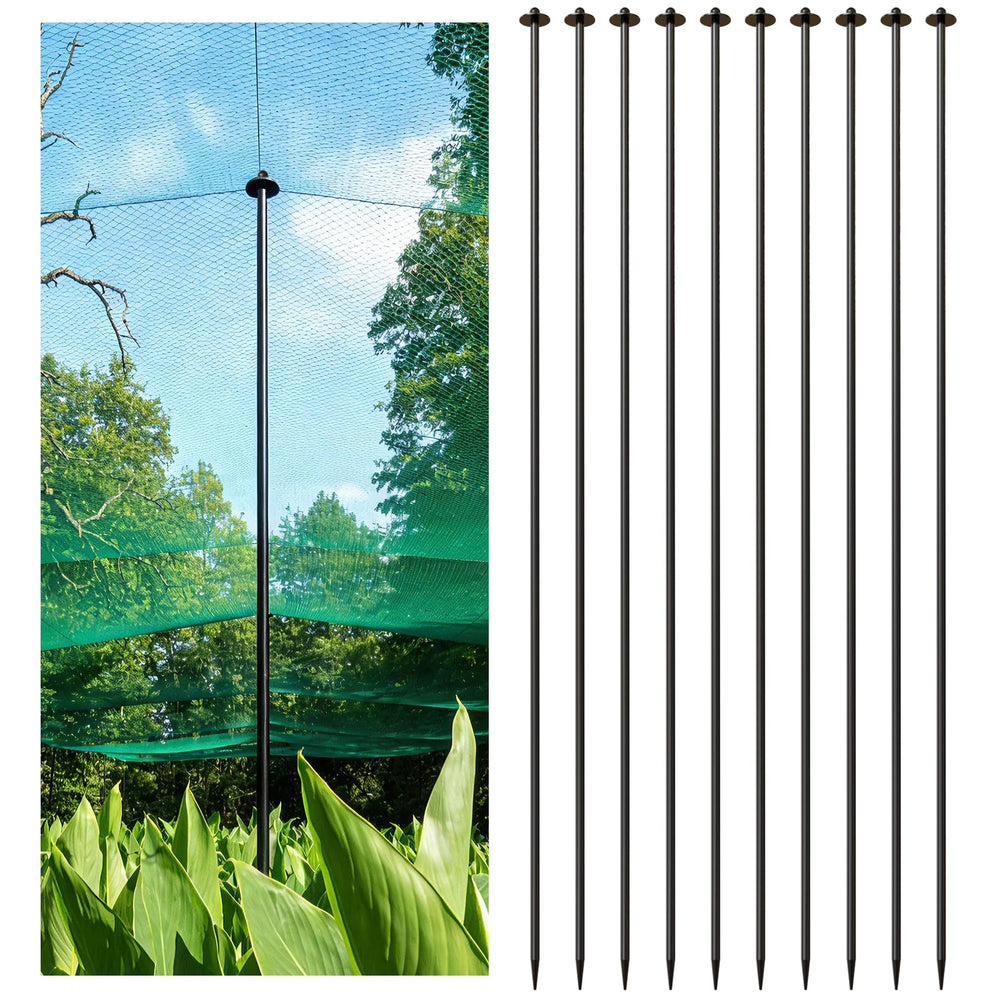 DOLEMODUO front view of ten stakes showing size and packaging benefit durability