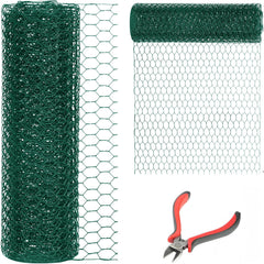 DOLEMODUO front roll showing full 48" x 150' green poultry netting and coverage benefit