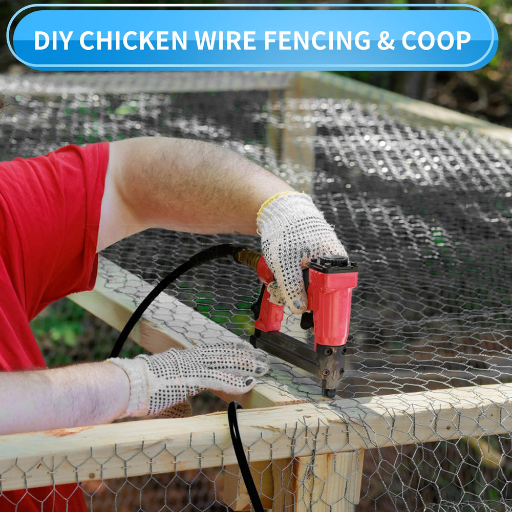 DOLEMODUO installed on garden posts protecting beds with sturdy, flexible fencing